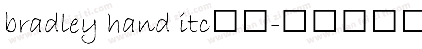 bradley hand itc字体字体转换
